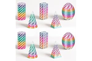 ISFOFO 5 Packs Set of 2 Impossible Cone Spiral Cone Fidget Toy, Impossible Pyramid Passthrough Toy,3D Printed Spiral Cone Fidget Toy 10pcs