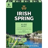 Irish Spring Aloe Bar Soap, 8 Count