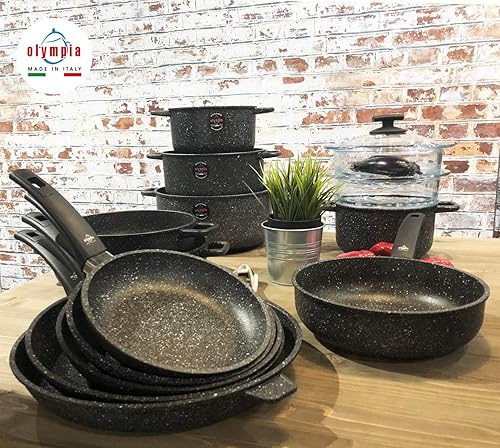Olympia Hard Cook 11 Inch Non-Stick PFOA-Free Die-Cast Aluminum