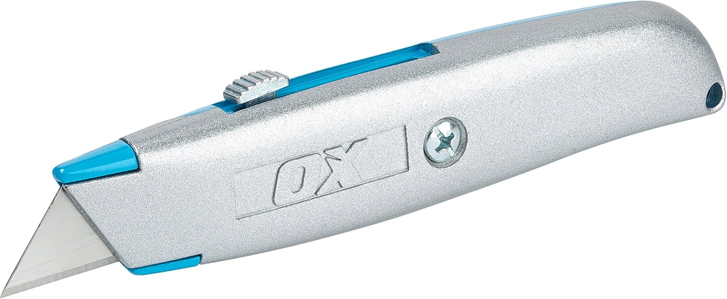 OX Trade Heavy Duty Retractable Utility Knife, Multi-colour