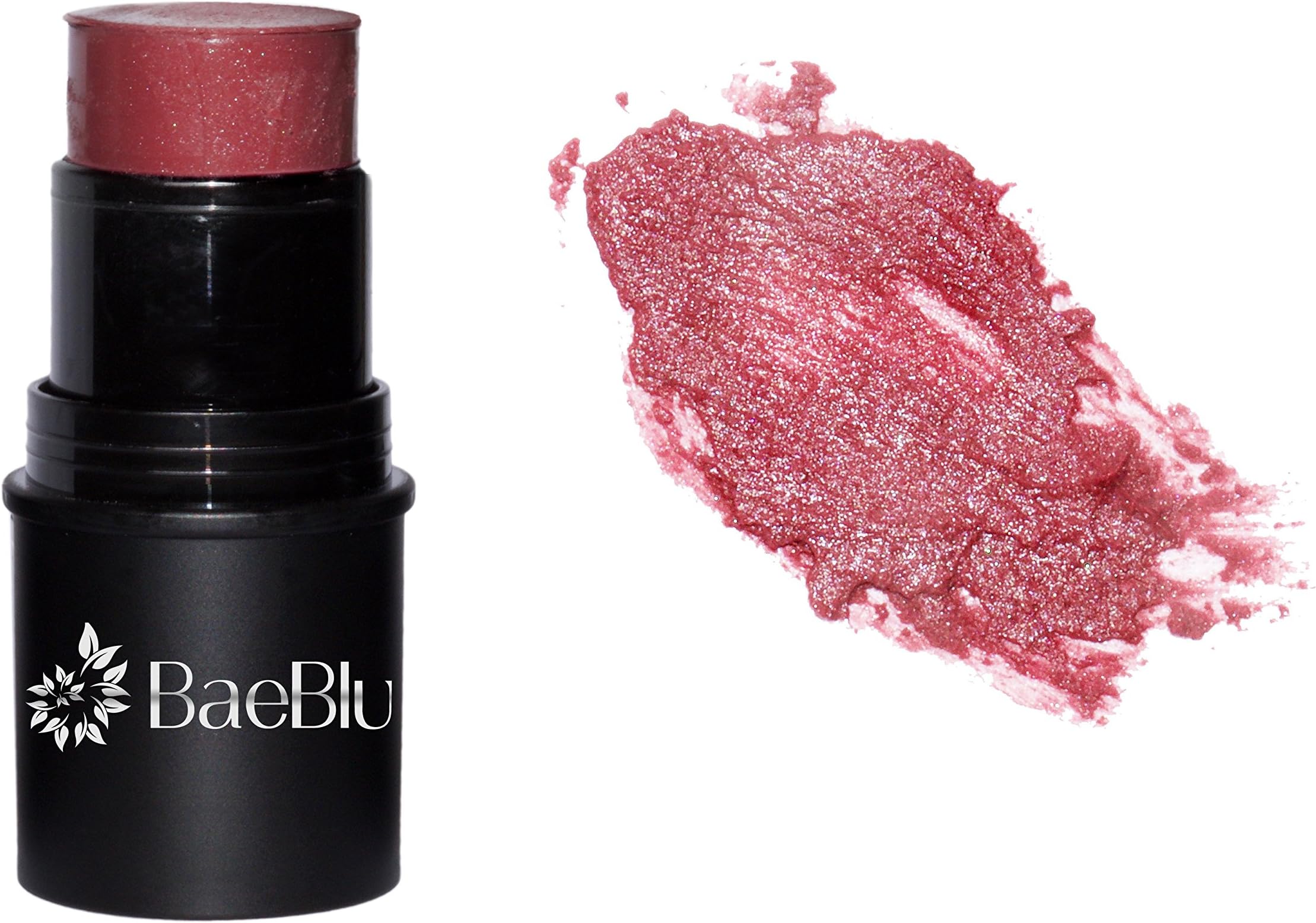 BaeBlu Organic Cheek Tint, 100% Natural Vegan Gluten-Free Cream Blush Stick, Made in USA, Cabernet