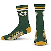 FBF - NFL 2 Stripe Deuce Team Logo Youth Size Kids Crew Socks Approx. 4-8 years old