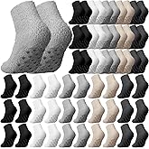 Liitrsh 30 Pack Women Fuzzy Socks Bulk with Grip Winter Warm Fluffy Non Slip Sleeping Sock for Christmas Indoor
