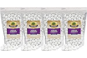 SOHNREY FAMILY FOODS White Jordan Almonds (4-Pack) Wedding Shower Party Favor Premium White Candied Nuts (6 lbs Total)