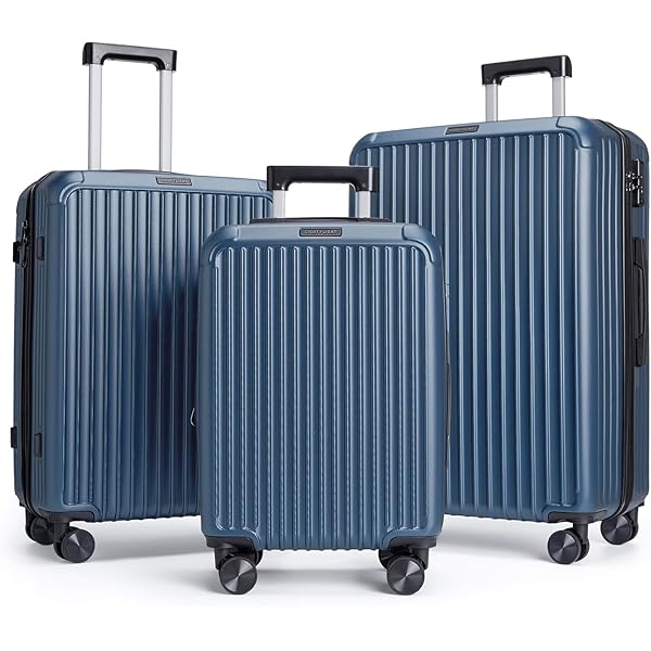 Amazon.com | GinzaTravel PP material 3-piece expandable luggage