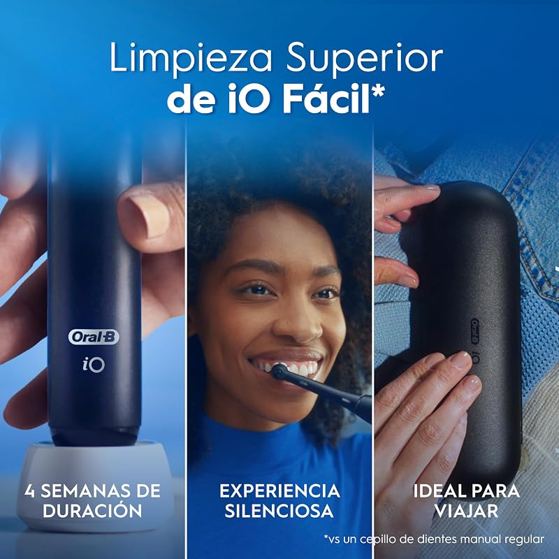 iO 2 Cepillo de Dientes Eléctrico con 1 Cabezal, Negro Noche