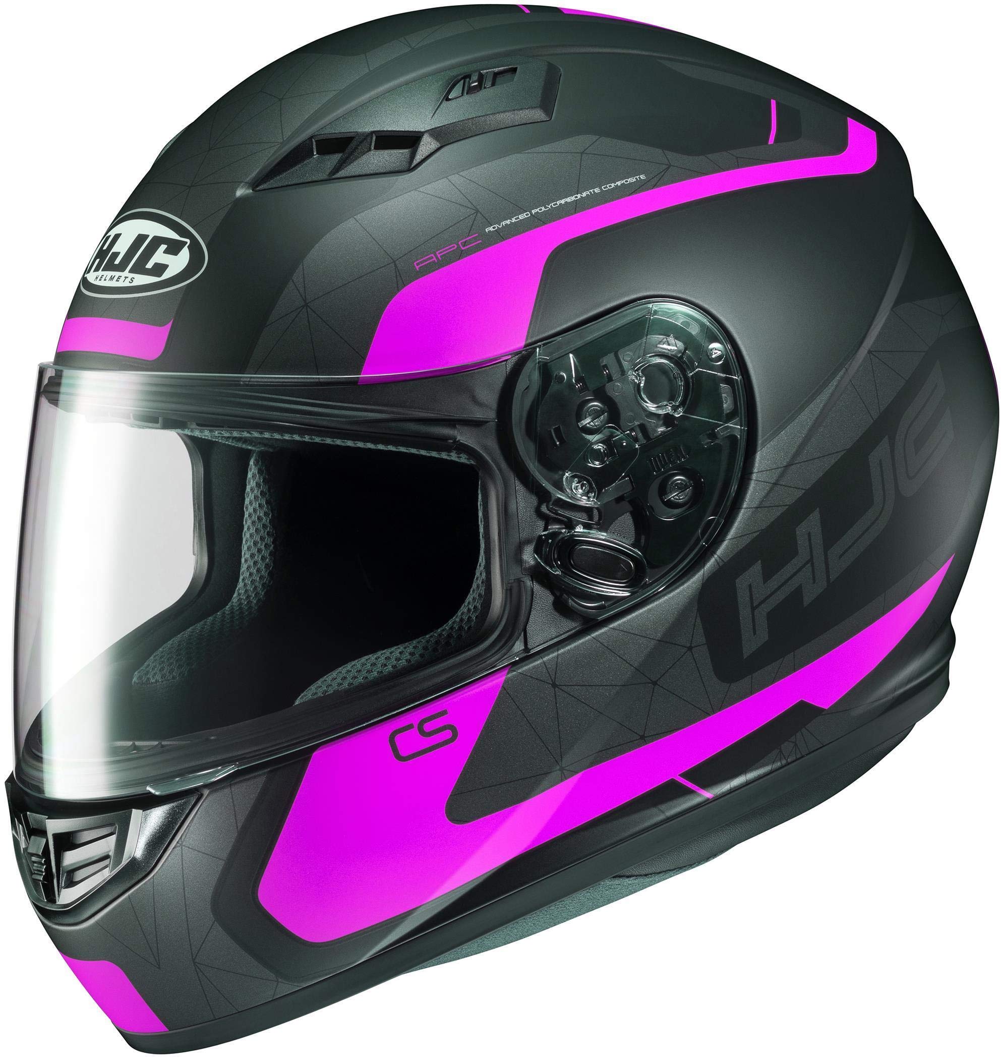 HJC Unisex-Adult Full Face CS-R3 Fullface Helmet Dosta (Black/Grey/Pink, Xl)