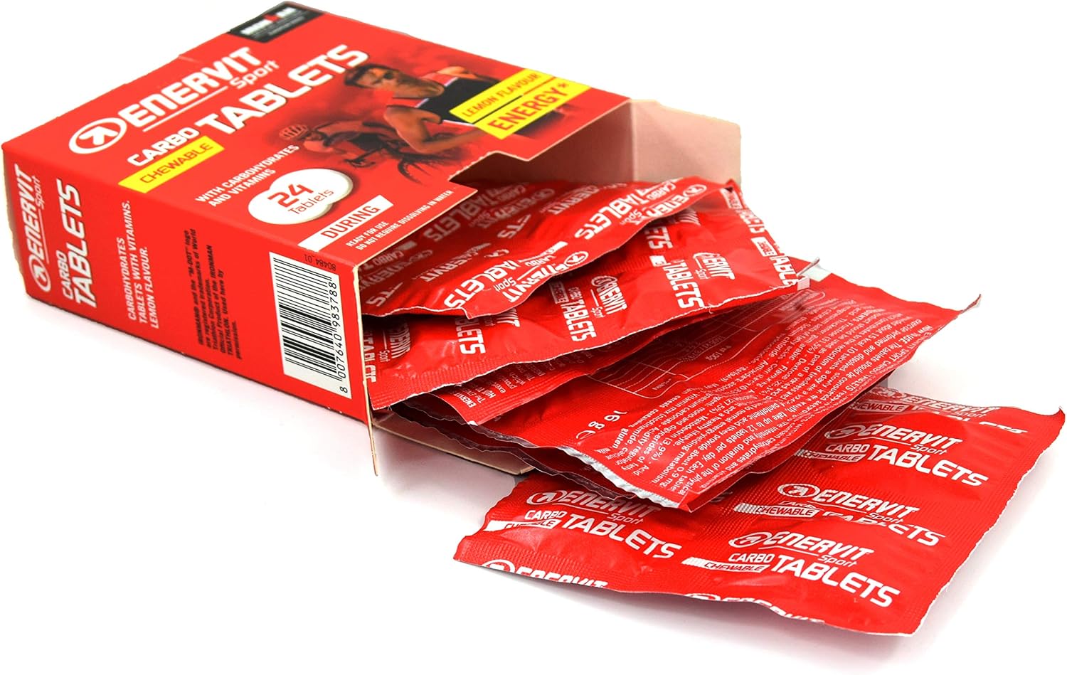 Enervit Sport Carbo Chewable Tablets (Lemon, 1 x 24 Tablets) - Image 3