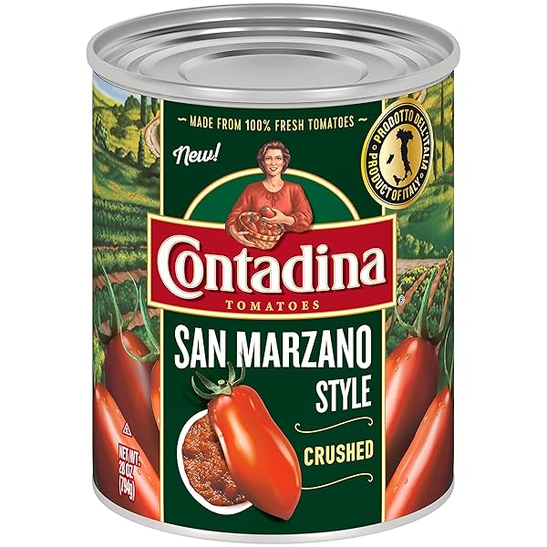 CONTADINA® SAN MARZANO STYLE CRUSHED TOMATOES 28 OZ....