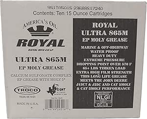 10 Pk Royal Ultra 865M NLGI #2 Calcium Sulfonate Grease 15 ...