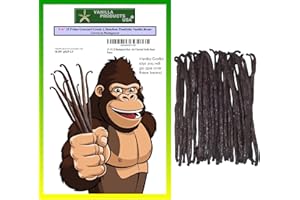 25 Whole Grade A Prime Gourmet Bourbon Madagascar Vanilla Beans 5~6" by Vanilla Products USA