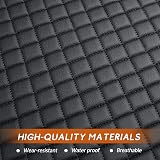 ZATOOTO Rear Car Seat Cover PU Leather Waterproof Back Seat Protector Black view 6