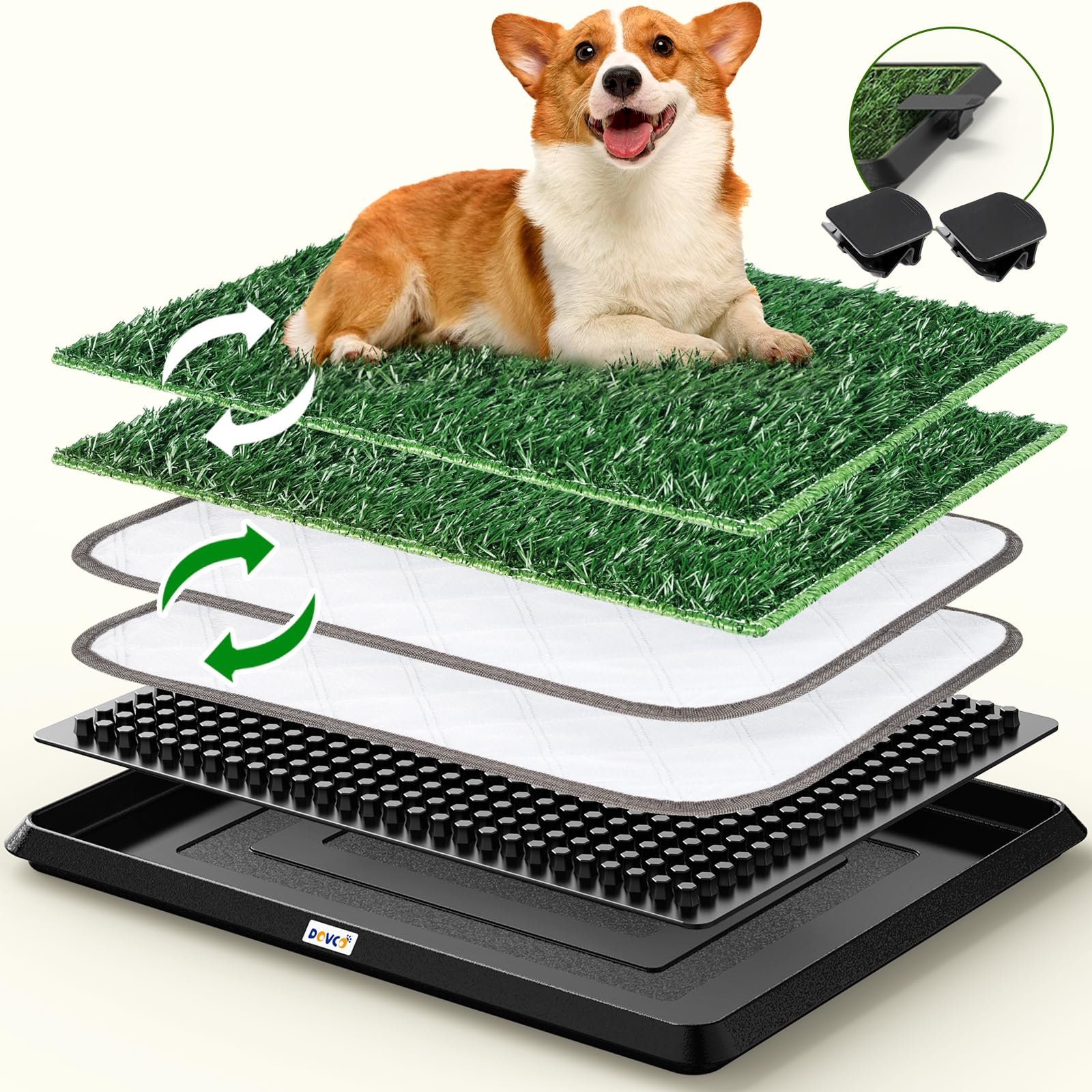 Plastic Tray Shark Tank Dog Grass For Balcony Artificial Grass