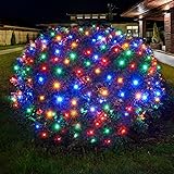 Dirnun Led Christmas Net Lights Outdoor Christmas