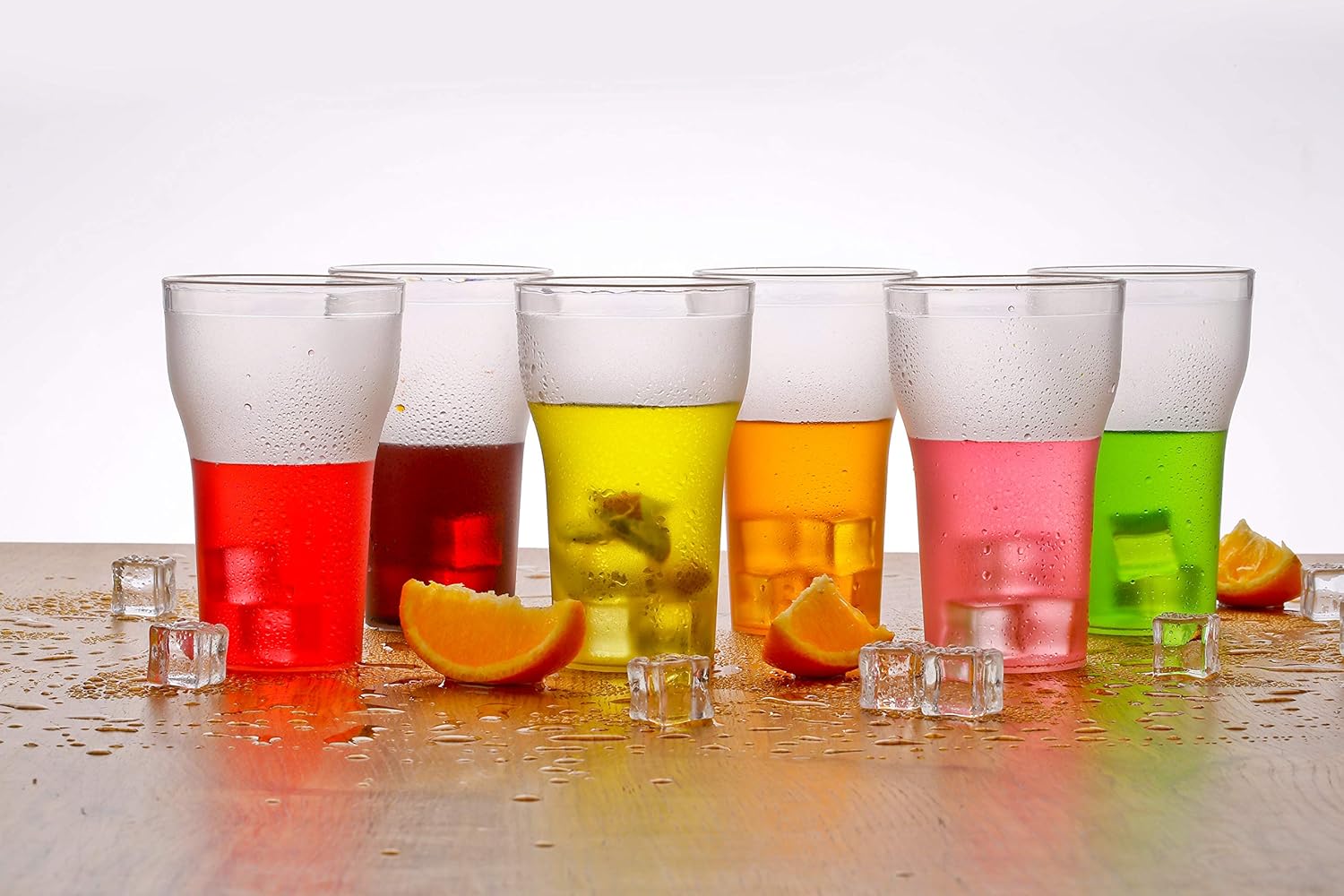 Buy Euxial Set Of 6 Unbreakable Stylish Transparent Glass Juice/Water