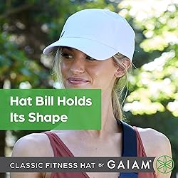 Gaiam Women's Running Hat - Classic Fitness White