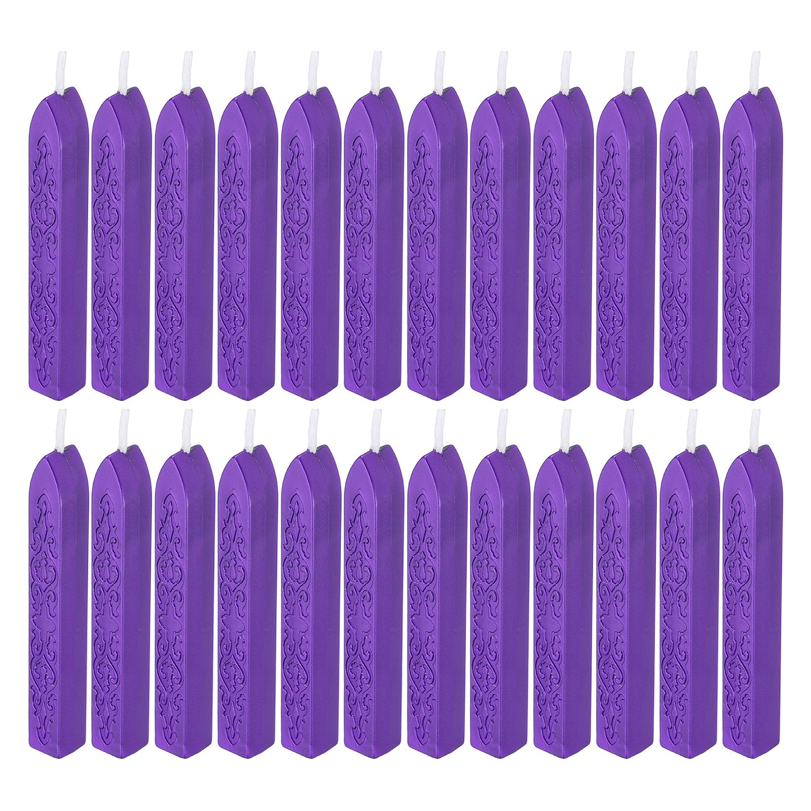 PATIKIL Wax Seal Sticks, 22 Pack Sealing Wax Sticks Sealer for Stamp Seals Letter Wedding Invitation Envelope Craft, Dark Purple