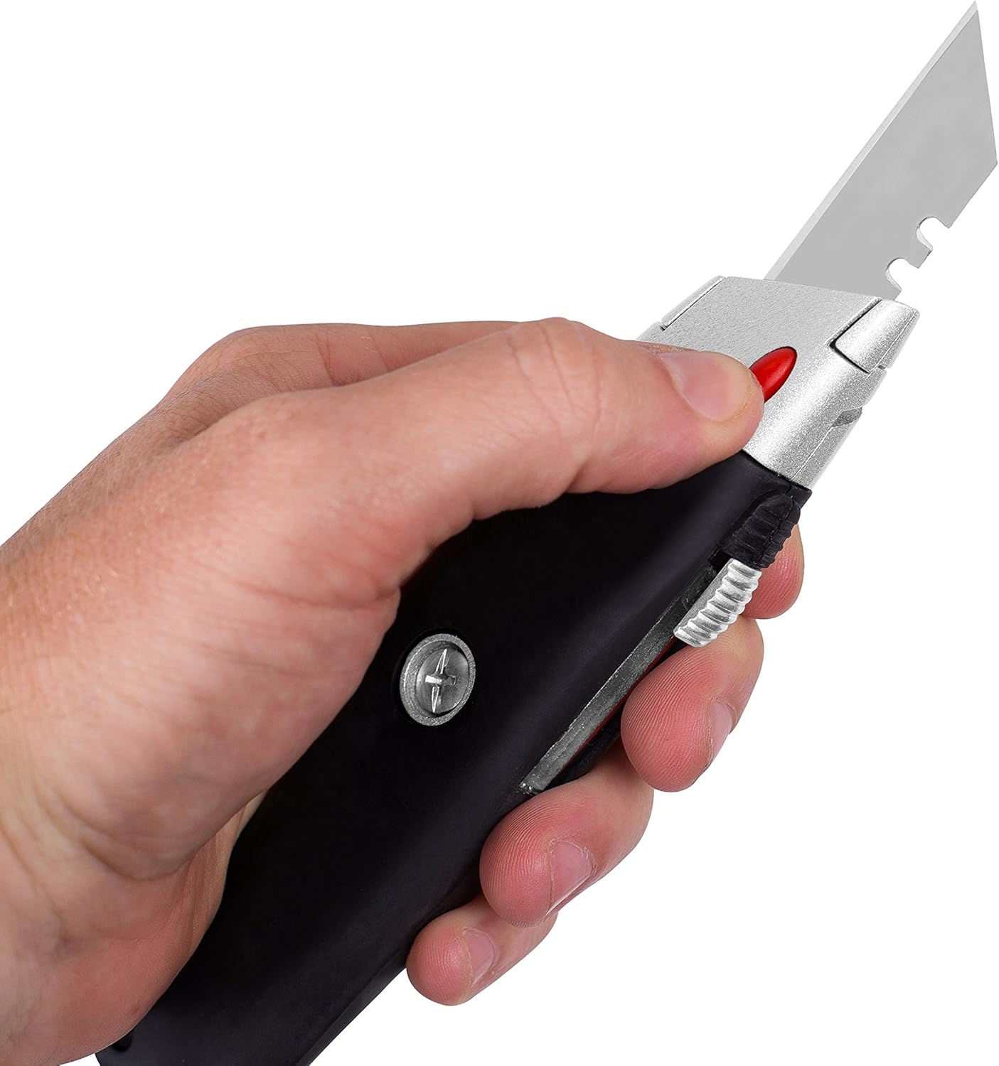 Internet's Best Premium Utility Knife - Set of 2 - Retractable Razor Knife Set - Extra Blade Refills - Box Cutter Locking Razor Knife: Office Products