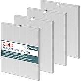4 Pack C545 HEPA Replacement Filter Compatible with Winix C545 Air Purifier, Replaces for Winix C545 Replacement Filter S 1712-0096-00