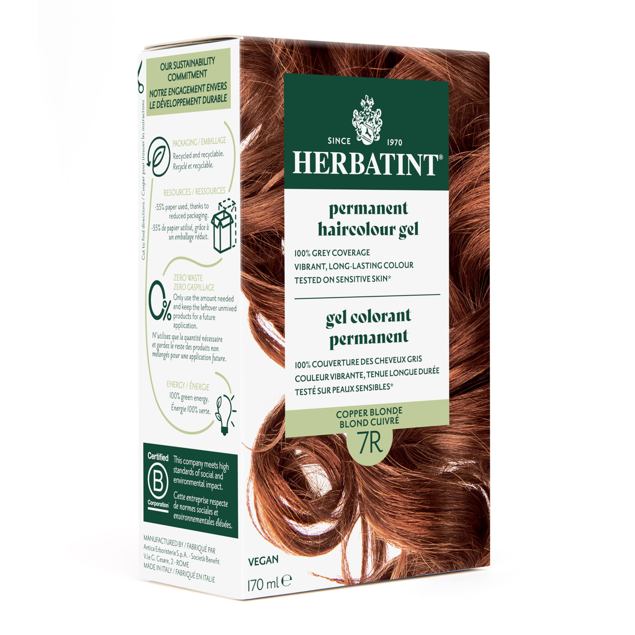 Herbatint | Hair Dye 7R Copper Blonde