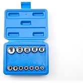 VCT 12 Pc 1/4" Drive Universal Spline Socket Set Metric Socket Tool Set Socket Set Spline Tool