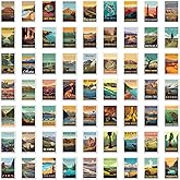 gaeaverse 63pcs National Park Vintage Postcards U.S. National Parks Greeting Cards for Business World Travel Landscape Postcard