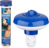 Blu-Line Small Floating Chlorine Dispenser with 10 x 20g Tablets + Free Test view 5
