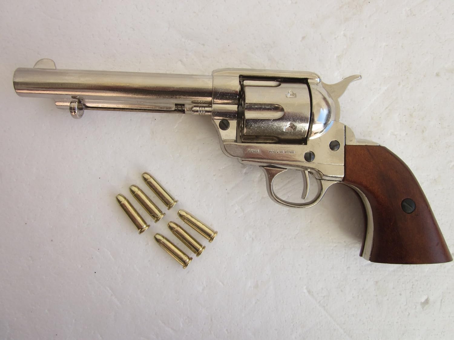 M1873 Nickel Colt 45 Peacemaker (5.5" Barrel) Nonfiring