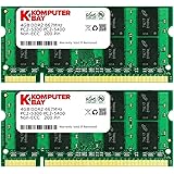 Komputerbay 8GB (2x 4GB) DDR2 667MHz PC2-5300 PC2-5400 SODIMM CL5 200-Pin 1.8v Unbuffered NON-ECC DDR2-667 Memory Modules