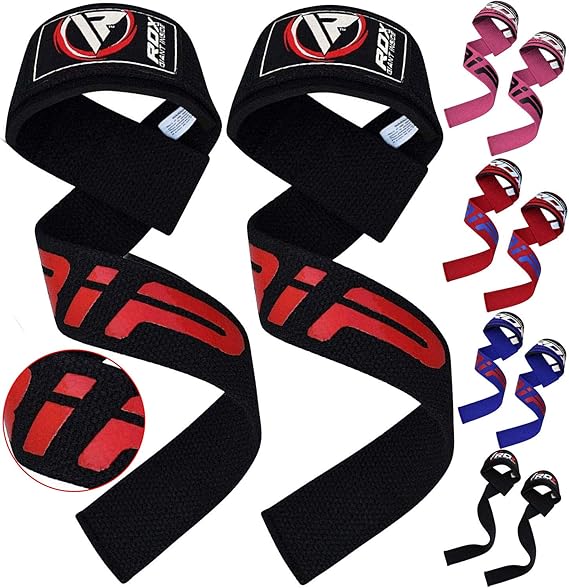 RDX Weight Lifting Straps Padded Wrist Support Non Slip Flex Gel Grip