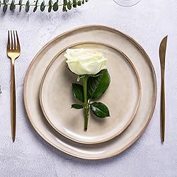 AmorArc Ceramic Dinnerware Sets,Handmade Reactive
