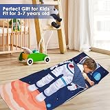 Decalsweet Astronaut Sleeping Bag for Boys, Nap Mat with Pillow view 5