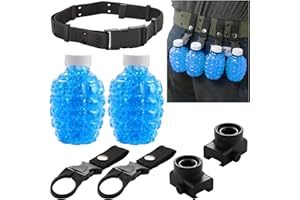 HDRASON Gel Ball Blaster Splat Orby Accessories Include Bottle Hopper*2 Tactical Lanyard*2 Adapter*2 Tactical Belt*1