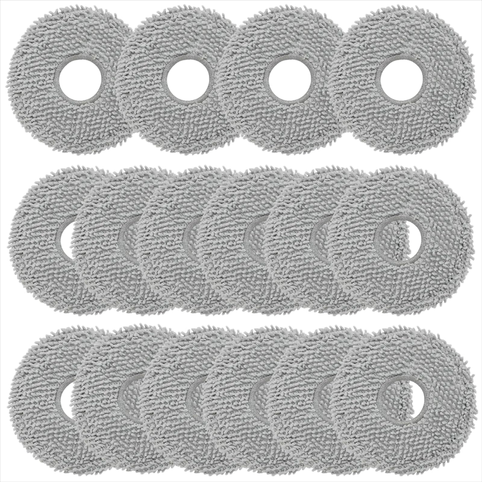 View 1 of (16 Pcs) Mop Pads for Roborock Saros 10R/Q Revo/Qrevo S/Qrevo Pro/Qrevo Plus/Qrevo Master/Qrevo Slim/Qrevo Curv/Qrevo Edge/QV 35A Robot Vacuum Cleaner, Spin Cleaning Pads Replacement Accessories Set