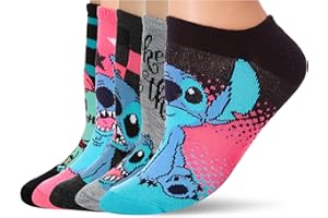 Disney womens Lilo & Stitch 5 Pack No Show SocksCasual Sock