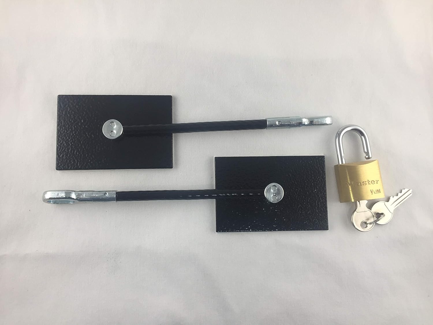 Black Refrigerator Door Lock With Padlock - Image 5