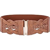 GRACE KARIN Women's Elastic Wide Belts Vintage Stretchy Belt Retro Fashion Cinch Belts for Dresses