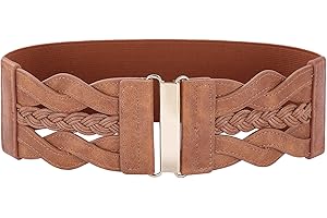 GRACE KARIN Women's Elastic Wide Belts Vintage Stretchy Belt Retro Fashion Cinch Belts for Dresses