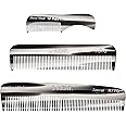 Kent Men's Beard Grooming Kit - Handmade Pocket Comb Set for Travel and Home Care, Mustache and Beard Combs