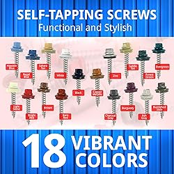 EAGLE 1 Metal Roofing Screws #10 - Painted Hex Head