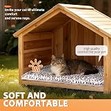 MORA PETS Self Heating Cat Bed 56x43 cm Reversible Washable Pad Indoor Outdoor view 5