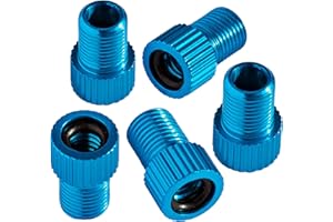 Bike Bits Presta Valve Adapter - Convert Presta to Schrader - French/UK to US - Inflate Tire Using Standard Pump or Air Compressor