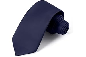 UETLRO Black Ties For Men Solid Pure Color Formal Neckties 3.15" (8CM) Men's Tie Gift Box
