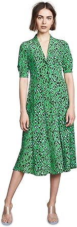 dvf cinch sleeve shirt dress