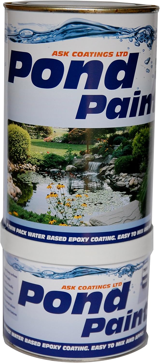 Water Based Epoxy Resin Pond Paint 1L (Clear) Amazon.co.uk Garden