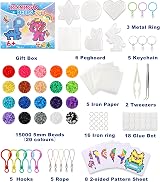 Ophy Fuse Beads Kit 15000pcs 5mm Beads 20 Colors 16 Patterns 6 Pegboards view 2
