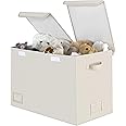GRANNY SAYS Toy Chest with Lids, Toy Storage Bins, Toy Box for Living Room Area, Stuffed Animal Storage for Nursery Playroom, Toy Chest for Toddlers, Large Toy Box for Boys and Girls, Brown