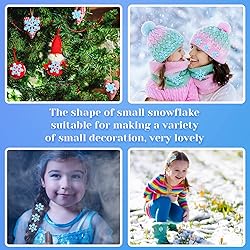 50 Pieces Mini Snowflake for Craft Tiny Resin