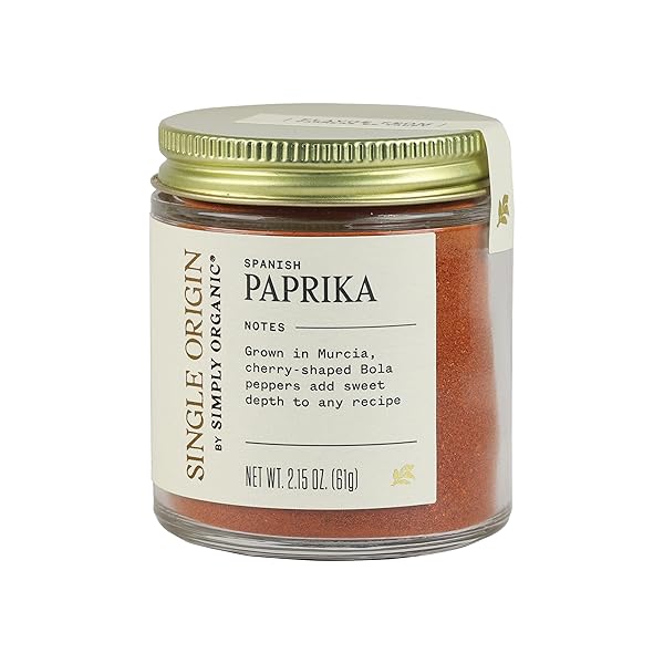 SIMPLY ORGANIC SINGLE ORIGIN SPANISH PAPRIKA, ORGANIC, 2.15 OUNCE