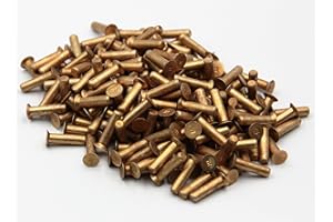 WICKS AIRCRAFT 1/8" Countersunk Solid Aluminum Rivets, 1/2" Long, 1/8 Lb. Pack of 160. Soft Aluminum, 100 Deg. Countersink, Aircraft Rivets